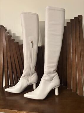 Tibi White Leather Over-the-Knee Boots - EU 36/US 6 NEW